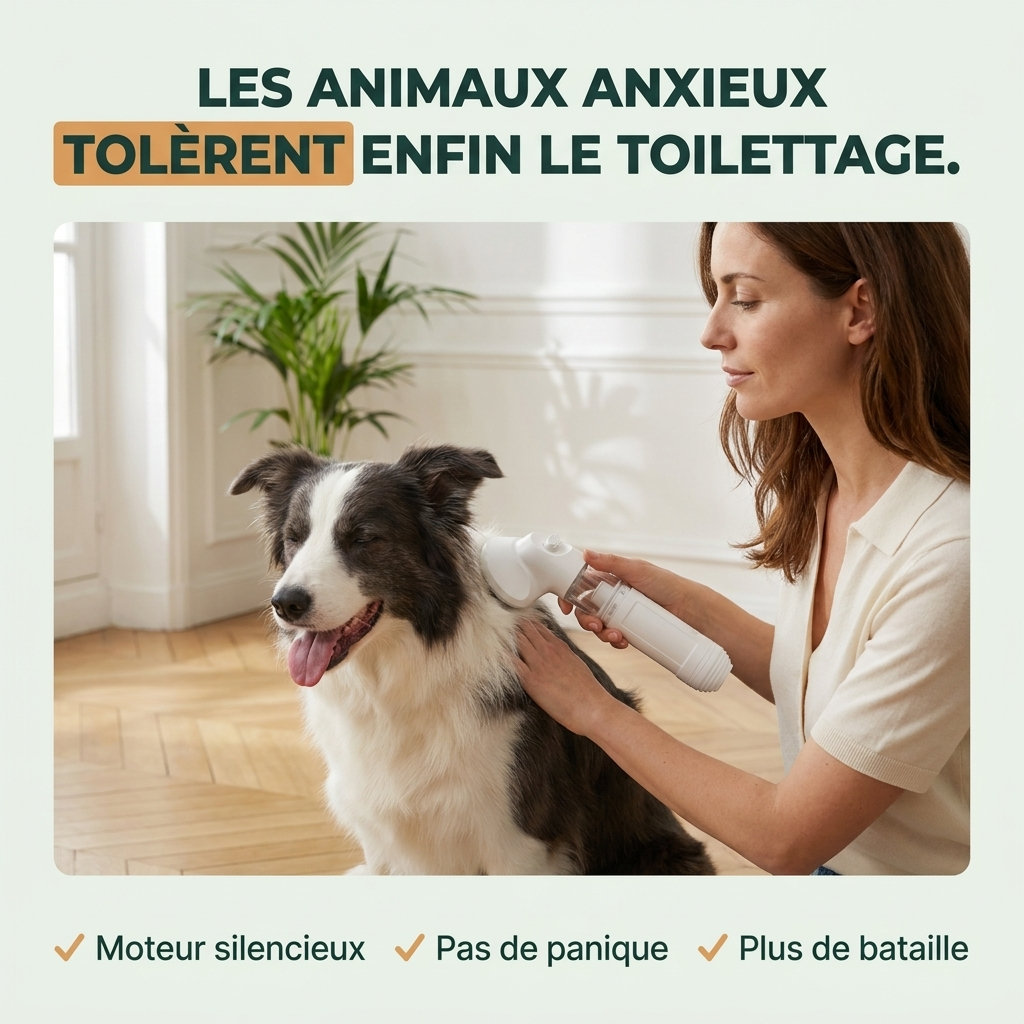 Les animaux anxieux tolèrent enfin le toilettage